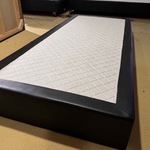 Losse boxspring, zwart